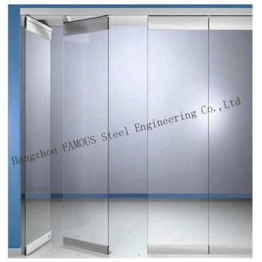 I-Sound Insulation Office Movable Acoustic Glazed Panel Tempered Glass Wall Partition