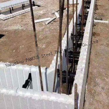 Брзина конструкција EPS блокови за градење на стаклена куќа изолирани бетонски форми ICFs блокови на палубата