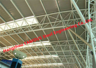 ETFE PTFE Coated Stadium Membrane Structural Steel Fabric Roof Truss Canopies America Europe standard