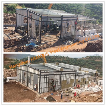 Komplex modulárních domů s ocelovou konstrukcí s panelem FASEC-I pro zaměstnance s nízkými příjmy