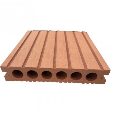 Ranhura WPC impermeável oco para exterior composto de madeira decks de madeira