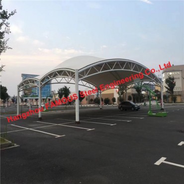Kundenspezifischer, leichter, membranstruktureller Parkplatz-Carport mit hoher seismischer Leistung