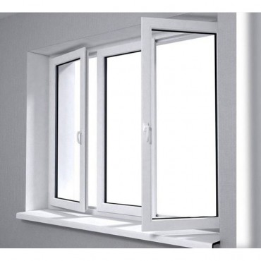 Minimalistisk herdet dobbelt glass PVC-vinduer