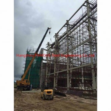 Spasi Framing hateup Steel Struktur Piping Stadion Hangers
