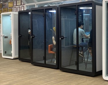 Китайська заводська сучасна звукоізоляційна офісна телефонна будка для однієї людини, звукоізоляційна робоча кабіна