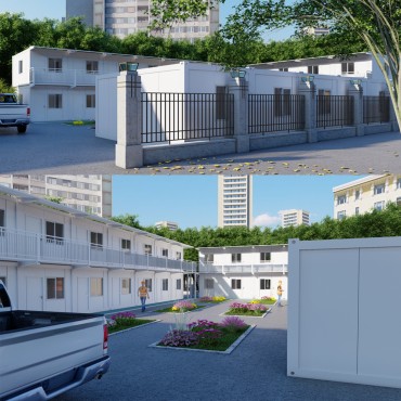 20ft Uitbreidbare Luukse Draagbare Staal Prefab Bout Houer Huis Voorafvervaardigde Modulêre Versending Container Huis Huis Te Koop