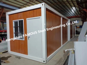 Movable portable detachable 20ft 40ft modular living container house for construction site use