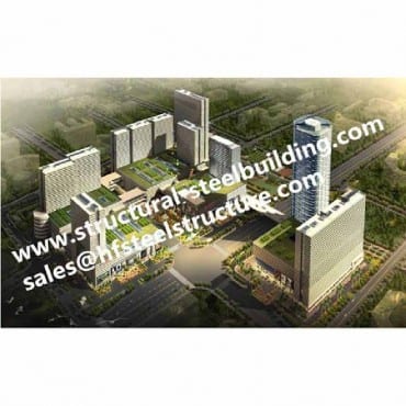 Byggentreprenør av modulær stålkonstruksjon for kontorbygg, utstillingshall, hotell- og leilighetsbygging