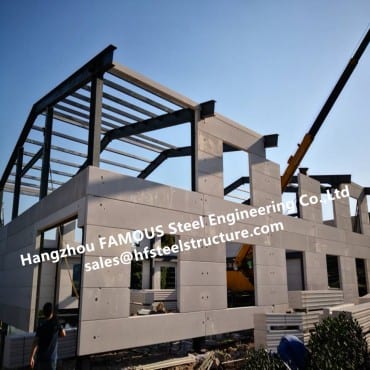 Light Steel Villa lågpris prefabricerade hus tillverkat av lätt mätt stålram Galvaniserad