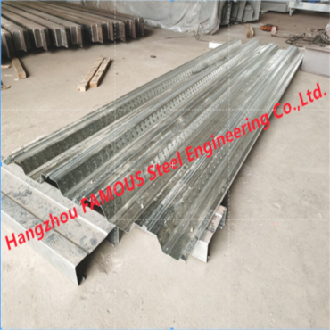 ለኮንክሪት ወለል ንጣፍ ግንባታ ባለ galvanized corrugated steel composite floor decking sheet