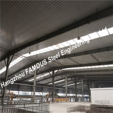 Economic Heavy Steel Structure Workshop And Warehouse With Overhead Bridge Cranes