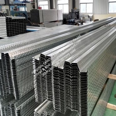 Golvdäcksystem i galvaniserat metall Composite Steel Golvdäck för flervåningsbyggnader