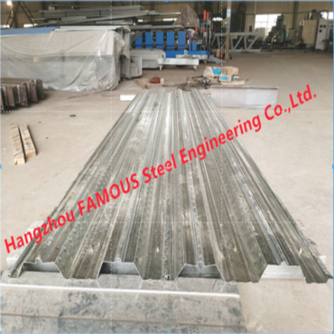Galvanized Corrugated Steel Composite Floor Decking Sheet For Concrete Floor Slab Construction