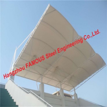 High Tensile Fabric PVDF Membrane Structural Sports Area Ukufakela Easy