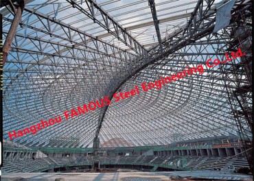 ETFE PTFE لیپت اسٹیڈیم جھلی ساختی اسٹیل فیبرک روف ٹراس کینوپیس امریکہ یورپ معیاری