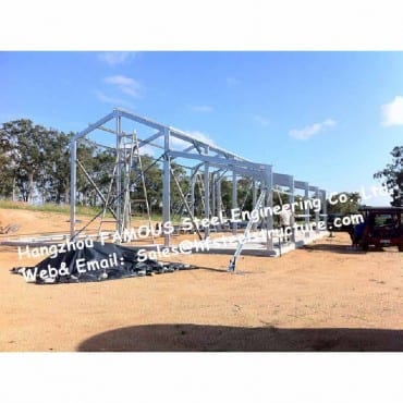 Garasi Parkir Mobil Baja Struktural sareng Desain Gudang Metal Carport