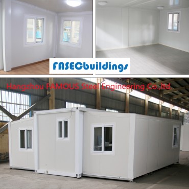 Casa de contenidors extensible prefabricada estàndard d'Austràlia Instal·lació molt fàcil per a una família utilitzada