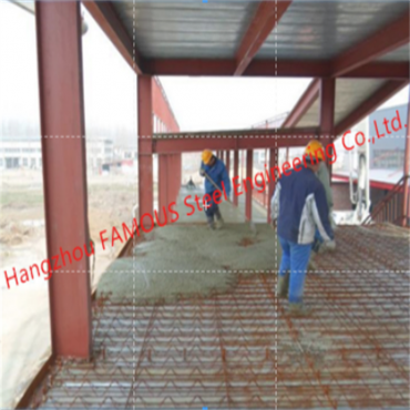 Ponte composito in metallo con trave reticolare in acciaio strutturale per pavimento in cemento