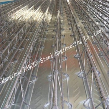 Kingspan Steel Bar Truss Viga Deck Cofragem de piso de aço composto para construção de mezanino de laje de concreto