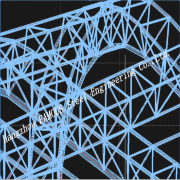 Dissenys d'enginyeria arquitectònica i estructural d'edificis d'estructura d'acer de l'estadi sintètic