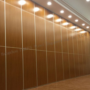 Marquees Banquet Hall Soundproof Wooden Separation Movable Wall Acoustic Panel Partition
