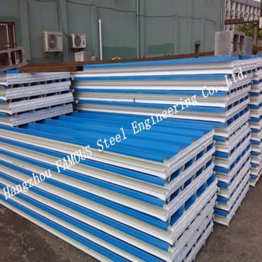 Chinese wholesale China Roofing PU Sandwich Panel for Warehouse