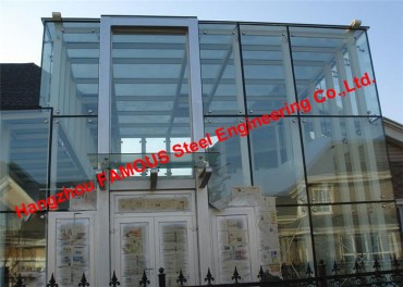 British UK-EU-US Australia Standard Heat Insulation Laminated Glass Curtain Wall for Showroom