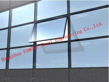 Australien ALS Standard-Aluminiumrahmen-Glasfassaden-Zwischenwände für gewerbliche Bürogebäude