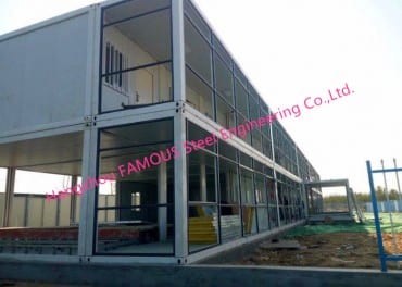 Steel Framed Modular House Prefabricated Quick Assembly Building Construction