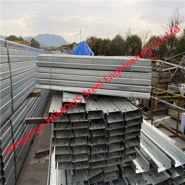 Pannes en aluminium Cee Channel et cadres de balustrade en alliage d'aluminium 5052-H36