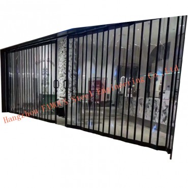 Supplier ng ODM China Low E Sliding Bi Folding Doors na may Double Glass Aluminum