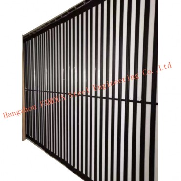 Комерцијална поликарбонатна алуминијумска прозирна хармоника преклопна клизна сигурносна врата
