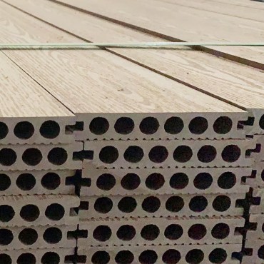 Groef WPC waterdigte hol buite hout saamgestelde dek