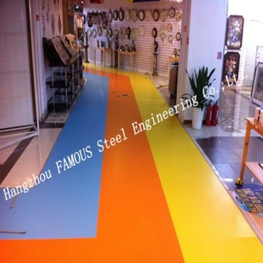 Colorful Personal Design Resilient Vinyl Flooring Roll for Commercial Usage