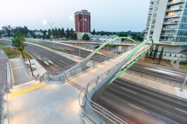 AS 5100 Design Standard transportation enhancements Single span Pedestrian Overpass Bridge in American