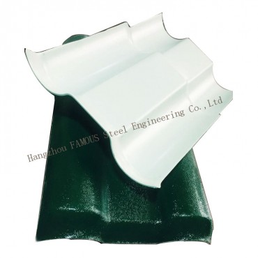Кайнар сату Китай Мализиясе популяр пластик синтетик резин ASA PVC түбә плиткасы