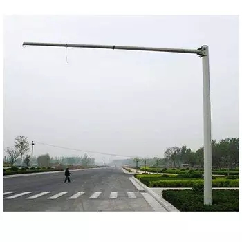 Height 10 meters Powder Coated Telescopic CCTV Camera Mast Steel monitor pole for Monitoring System