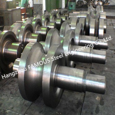 Rolos de molino de tiras en quente forxados para traballo pesado de aceiro inoxidable Rolos operativos de presión