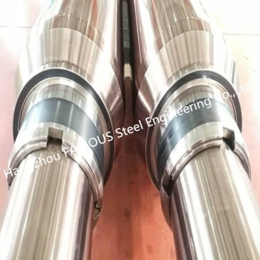 Forged Heavy Duty Embossing Hot Strip Mill Rolls Stainless Steel Pin Squeeze Rollers Operasi