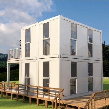 Літній збірний еко-скляний будинок з легкої сталі з плоскою упаковкою Великобританія для США Красиві збірні контейнерні будинки Будинок у європейському стилі Китай