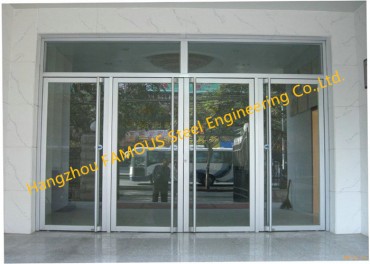 Parduodamos modernios komercinės dekoratyvinės Soundprrof stiklo durys varstomos aliuminio rėmo stiklinės durys