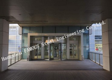 درهای نمای شیشه ای گردان برقی مدرن برای لابی هتل یا مرکز خرید