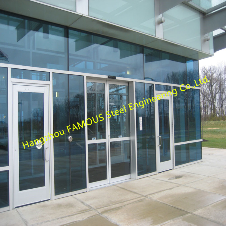 Modern Electrical Revoling Glass Facade Doors For Hotel or Shopping Mall Lobby (4)