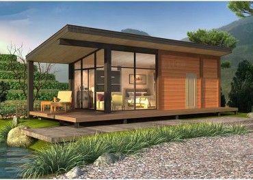 Prefabrizéierten Luxury Mobile Wooden Stol Struktur Living Container House