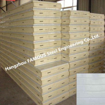 Structural Polyurethane Sandwich Panel Soundproof With Color Steel for Cold Room Storage