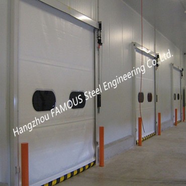 PVC-stof hoëspoed-hysdeure Motorbeheer Vertikale stygende deur met CE-sertifisering