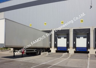 Industrietüren aus Stoff für Containerverladedocks mit Dichtungsschutz für das Vertriebszentrum
