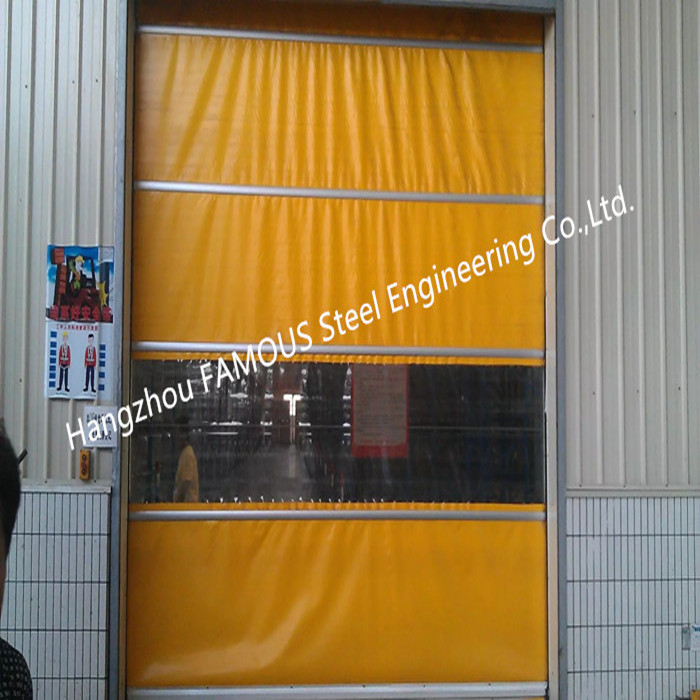 PVC High Speed Fabric Rolling Doors Hard Metal Frame Quick Response Doors Solution_副本_副本