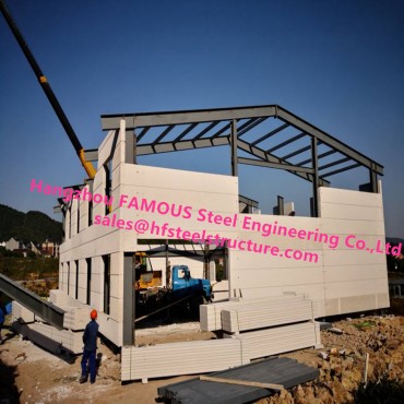 Modular House Steel Framed Buildings Complex With FASEC- I  Panel For Low Income Staff