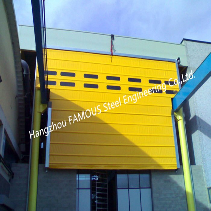 Rapid Fold Up Pack Doors For Factory Crane Doors Large Opening PVC Stacking Doors (6)_副本_副本